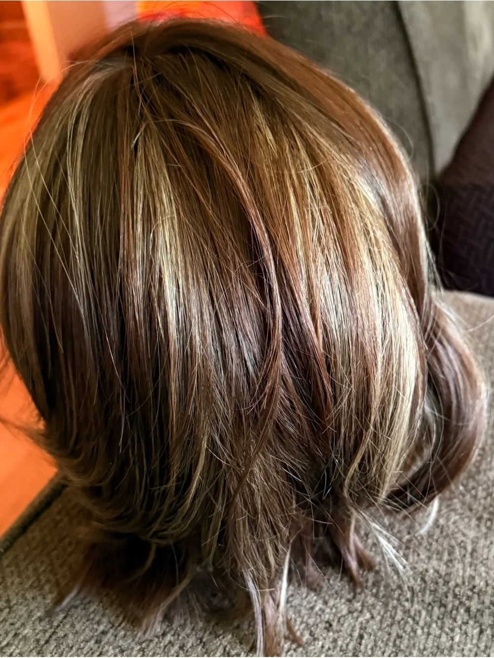 “CSC Frankie” German Chocolate Cake,  Lace Front Wig with Blonde Highlights